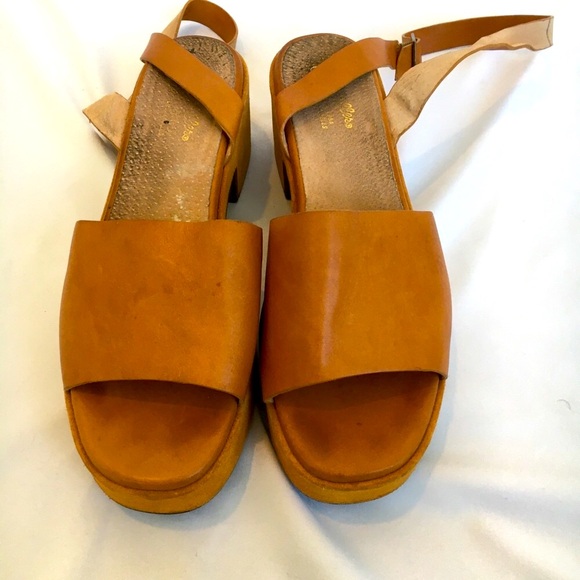 Seychelles Leather Suede Sandals Platform Shoes Size 11 42 Anthropologie Evereve - Picture 8 of 16